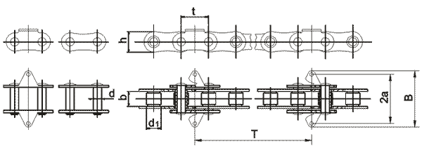 Виды звеньев цепи ТРД
